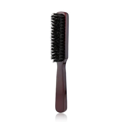 Men's Beard Brush with Wooden Handle and Nylon Bristles