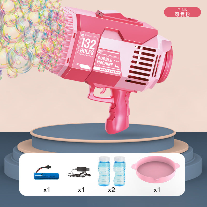 40-Hole Automatic Light-Up Bubble Machine for Outdoors