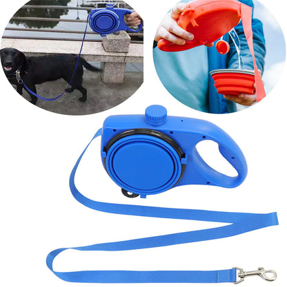 Pet Water Bottle with Leash for Cats & Dogs