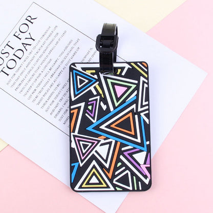 PVC Soft Glue Luggage Tag with Silicone Rod Case