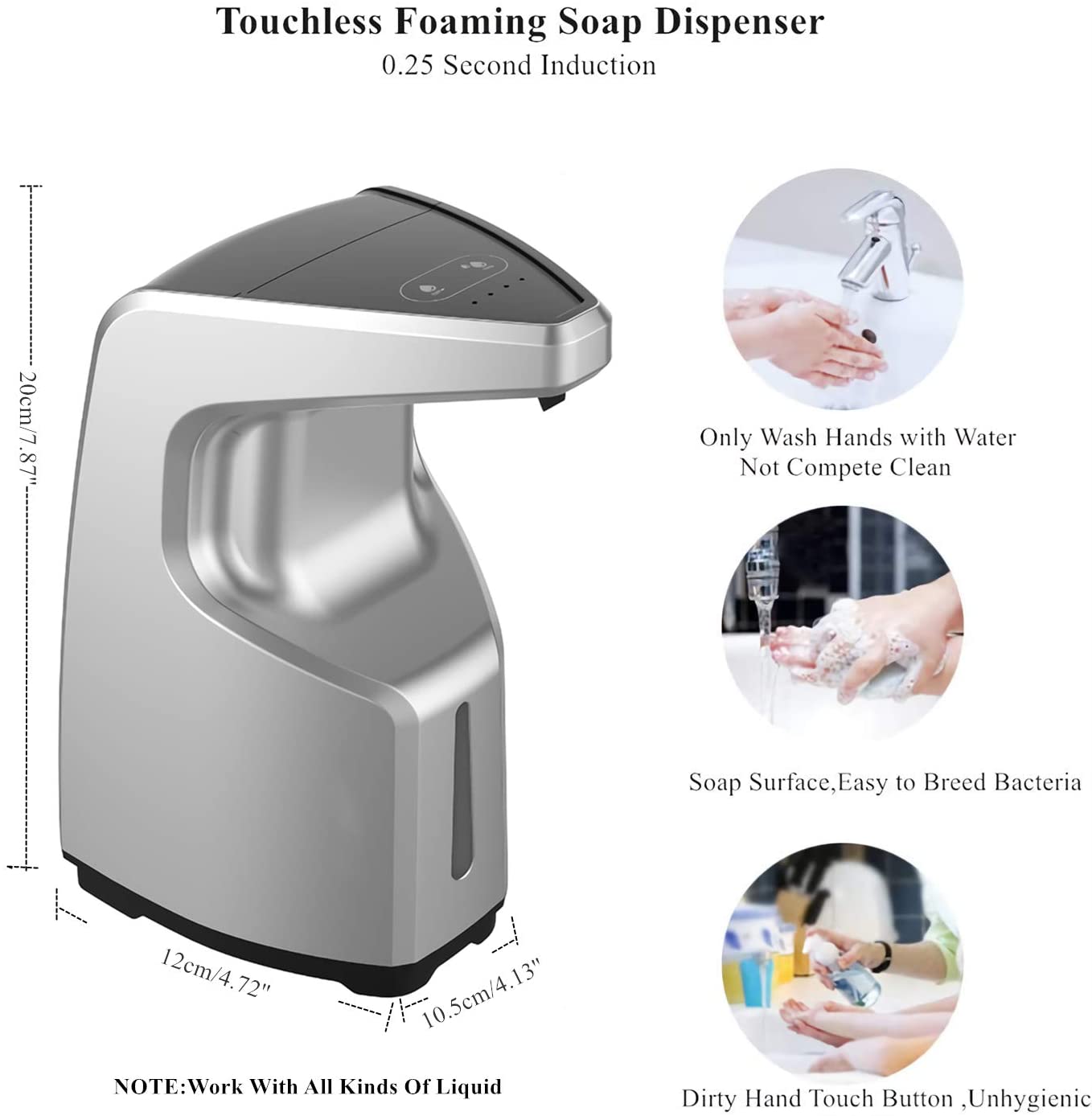 Automatic Foam Soap Dispenser for Kitchen and Bathroom