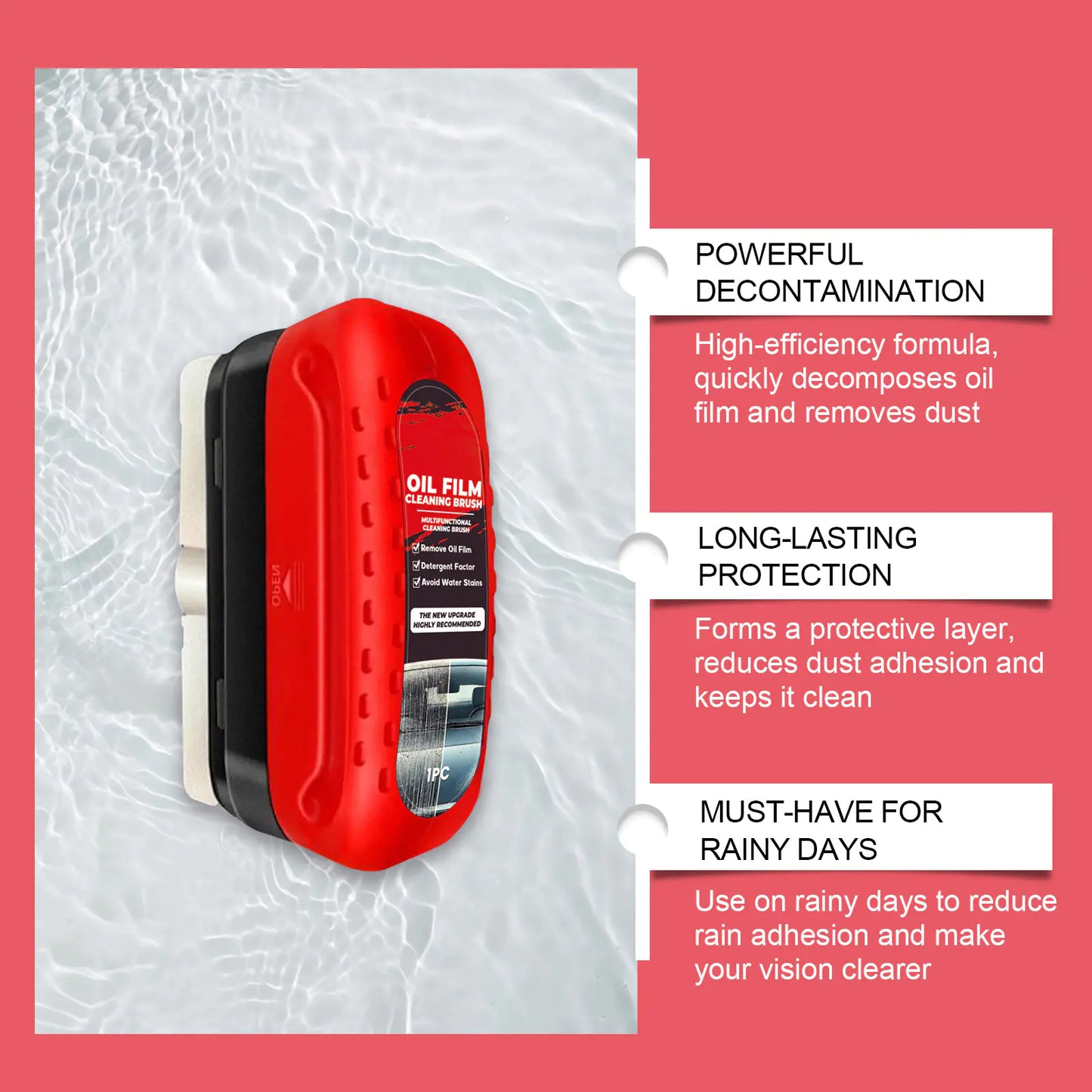 Car Glass Oil Film Cleaner & Applicator