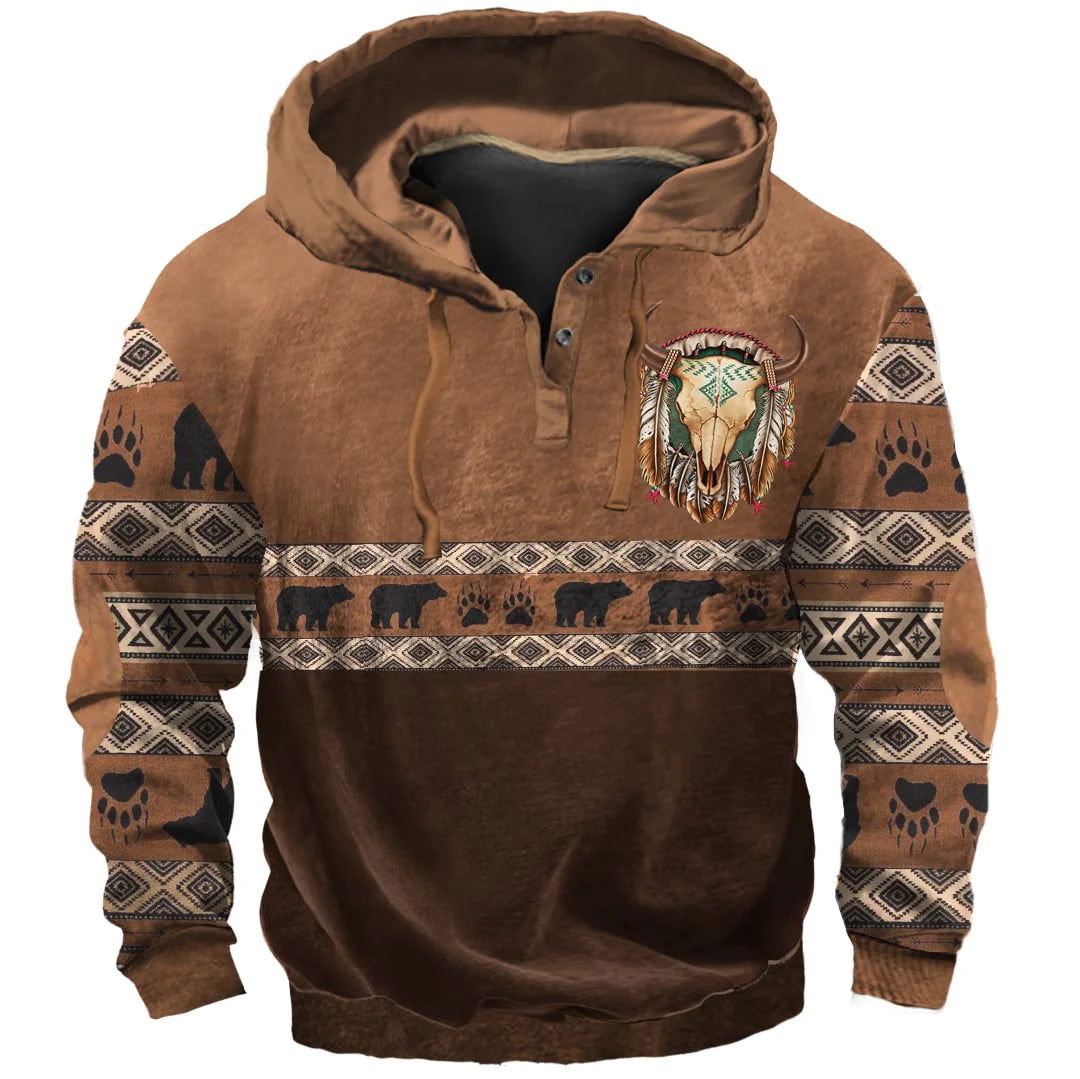 Men's Fleece Zip-Up Stand Collar Sweater