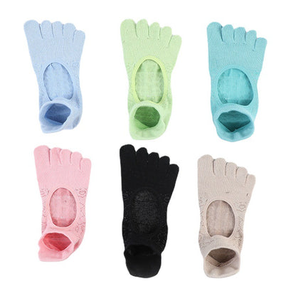 Non-Slip Five Finger Pilates Socks for Ladies