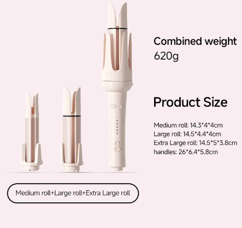 5-in-1 Negative Ion Automatic Hair Curler Set