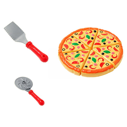 Children's Kitchen Toy Cutting Pizza Set with Accessories