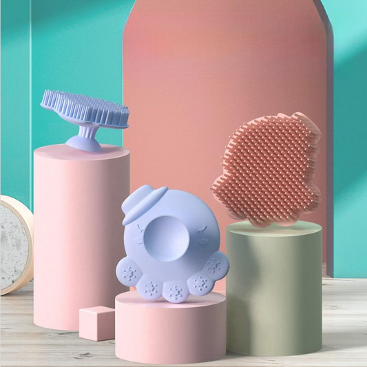 Silicone Baby Bath and Shampoo Massage Brush