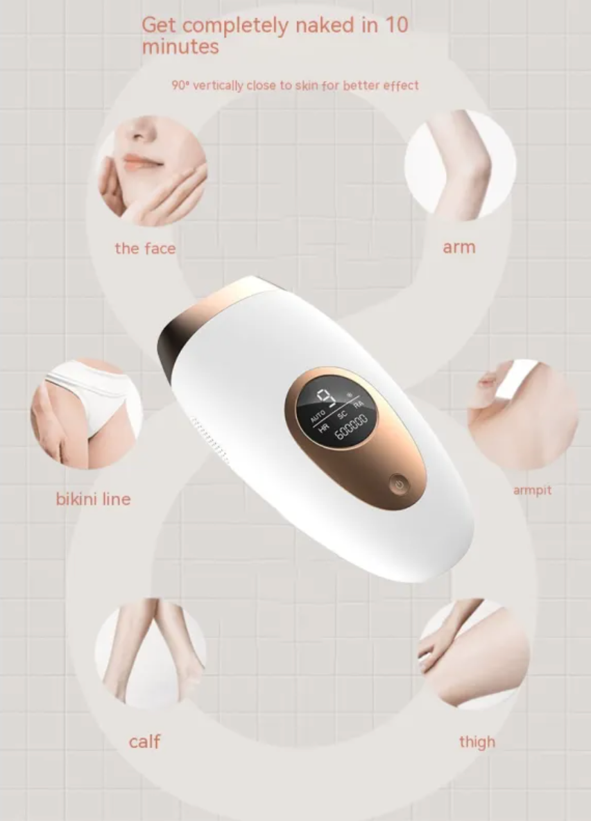 Painless Laser Hair Removal Device – Unisex