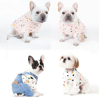 Casual Cotton Spray Paint Graffiti T-shirt for Dogs