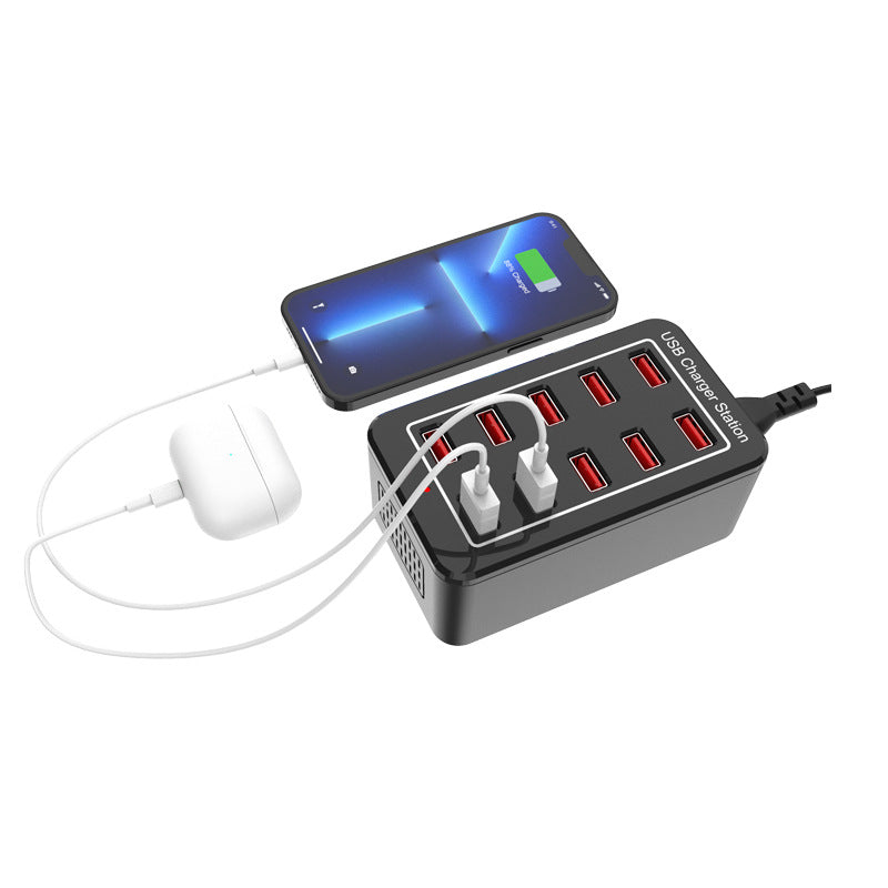 10-Port USB Charger 50W with Smart IC Recognition