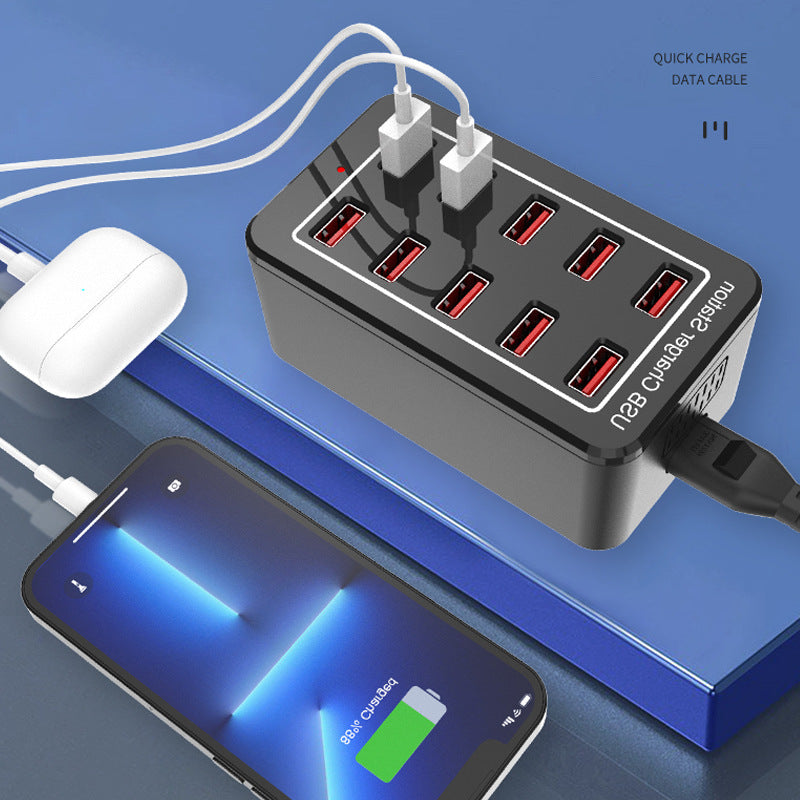 10-Port USB Charger 50W with Smart IC Recognition