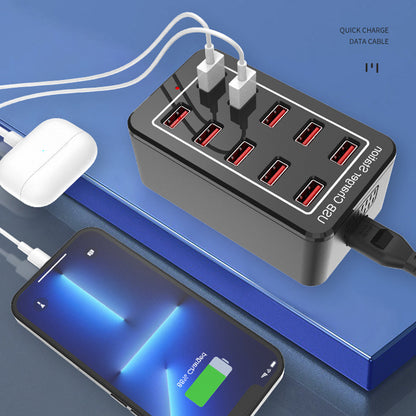 10-Port USB Charger 50W with Smart IC Recognition