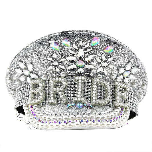 Silver Sequin Diamond-Studded Camera