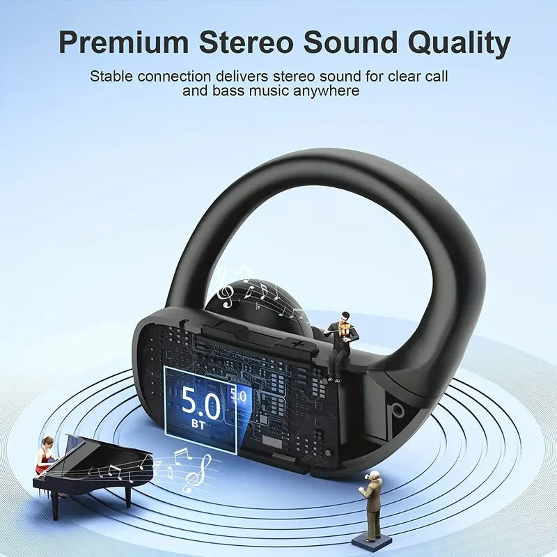 Wireless Sports Earbuds with Earhooks and Microphone