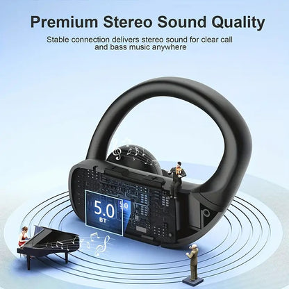 Wireless Sports Earbuds with Earhooks and Microphone