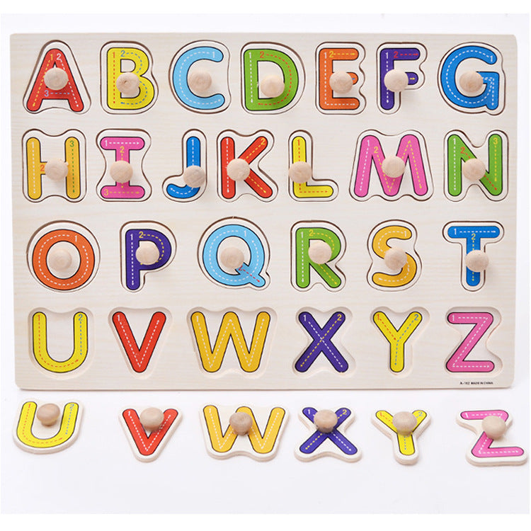 Wooden Educational Puzzle - Fun Color & Number Board
