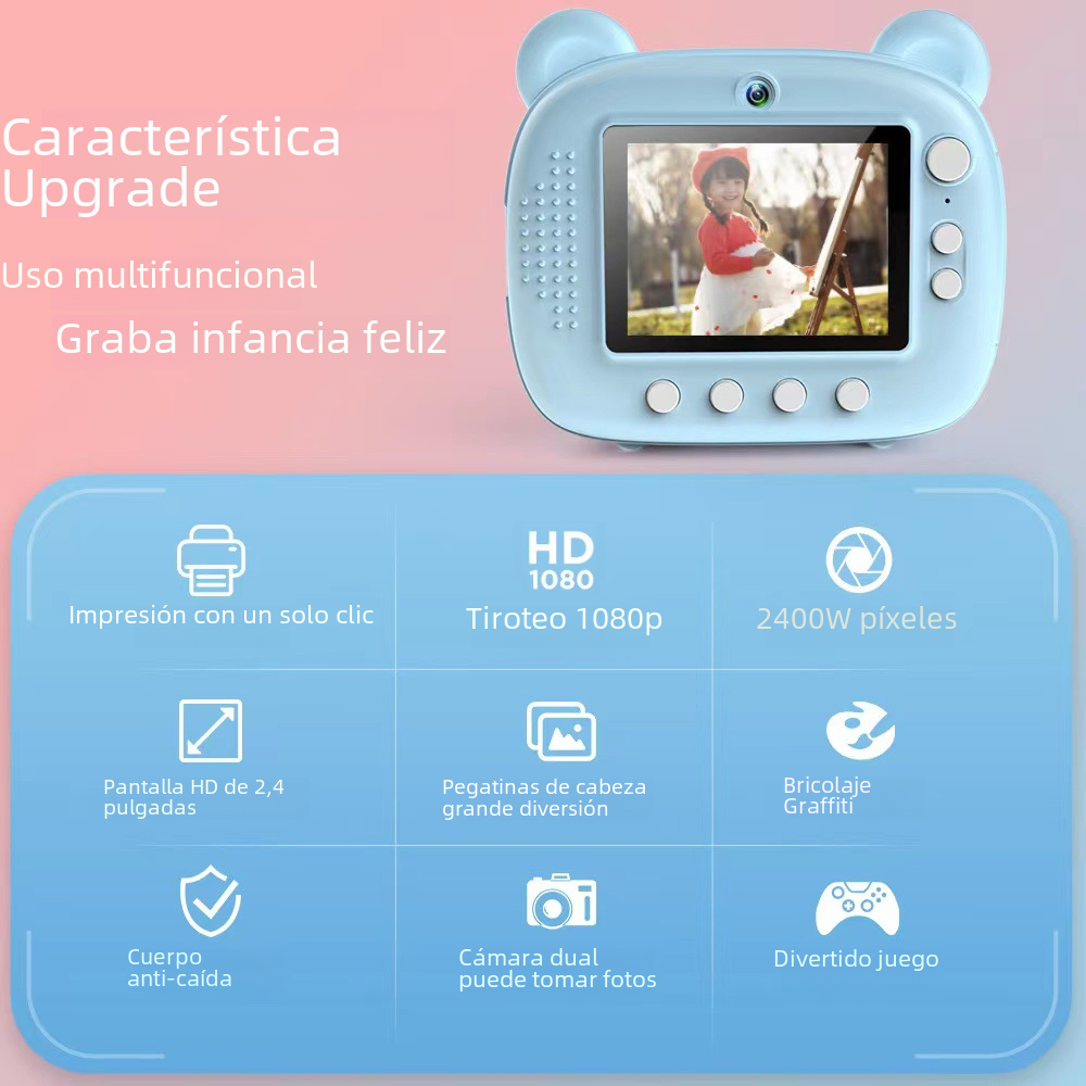 Kids Instant Camera with Printing Function - Educational Toy