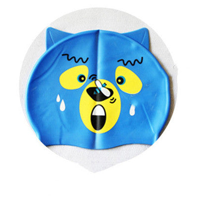 Cute Cartoon Silicone Swimming Cap for Children
