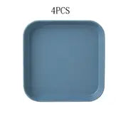 Versatile Plastic Plate for Enhanced Snacking Experience