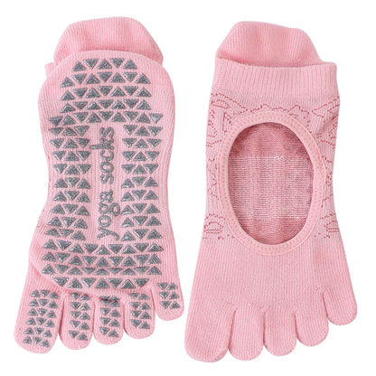 Non-Slip Five Finger Pilates Socks for Ladies