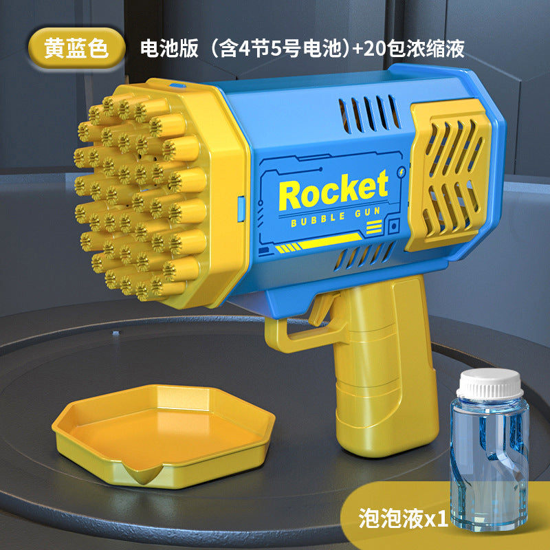 40-Hole Automatic Light-Up Bubble Machine for Outdoors