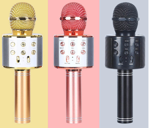 WS858 Wireless Bluetooth Karaoke Microphone Speaker