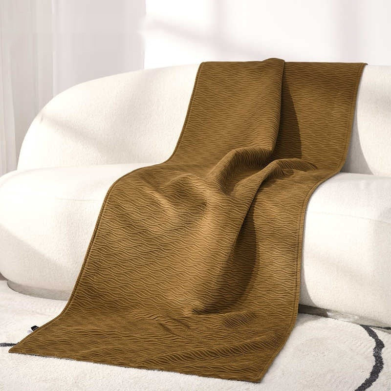 Minimalist Yellow Throw Blanket