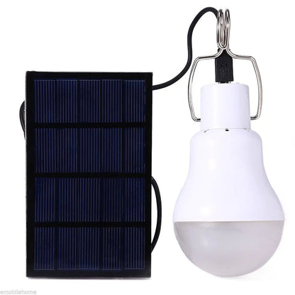 Solar Rechargeable LED Light Bulb for Camping