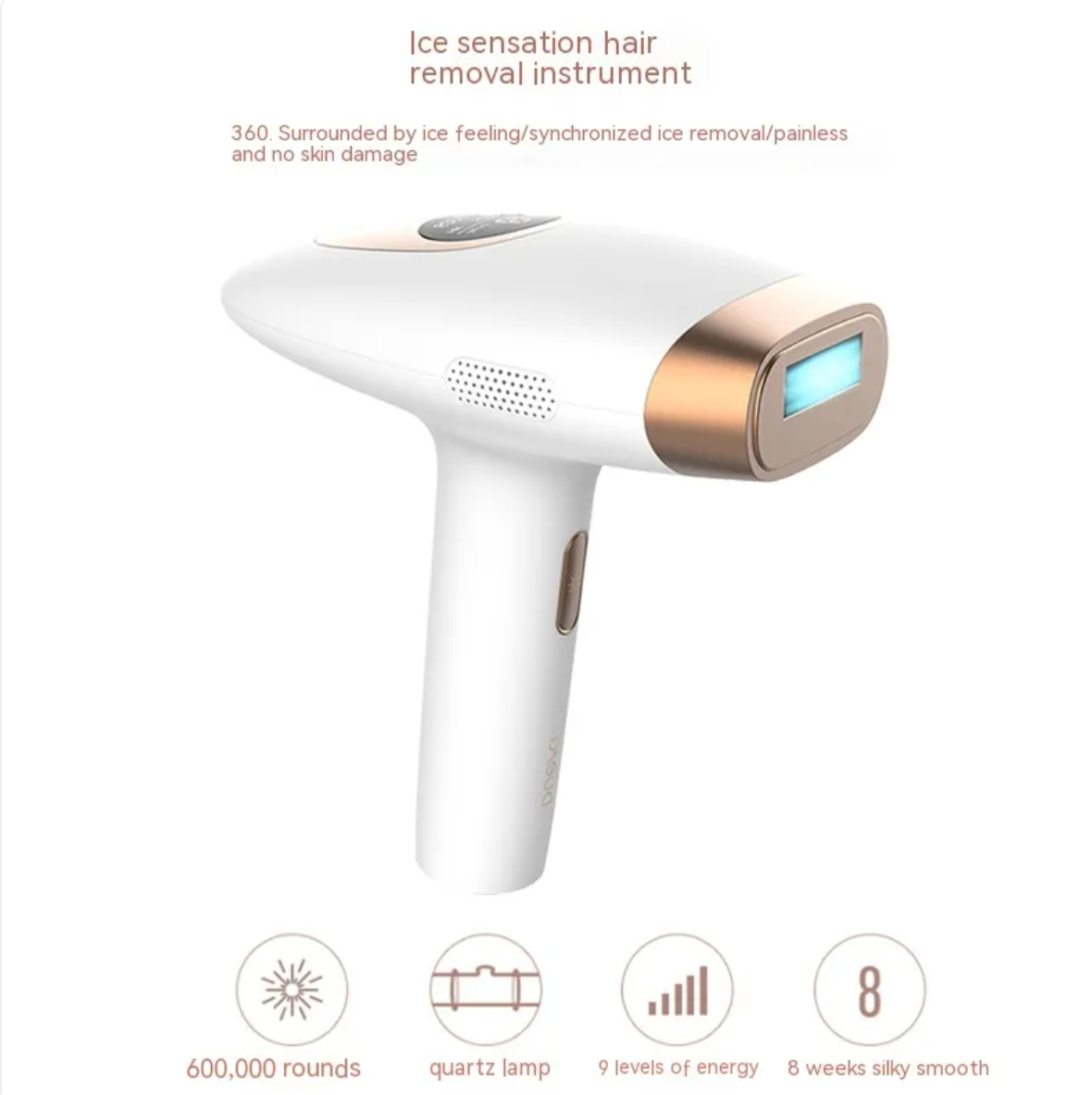 Painless Laser Hair Removal Device – Unisex