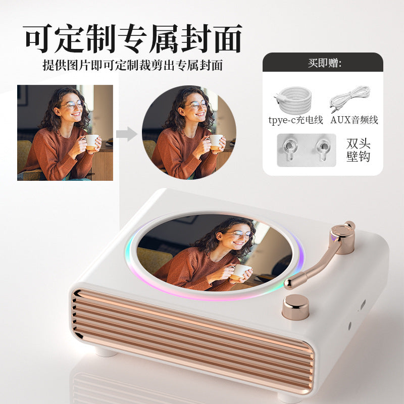 Retro Bluetooth Speaker for Home DIY Gift (Couples)