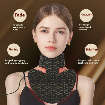 Neck Silicone Mask Led Red Blue Light Beauty Skin Rejuvenation