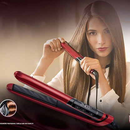 Ceramic Hair Straightener and Curler 2-in-1 Device