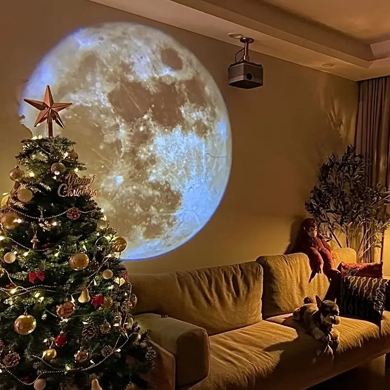 Moon Lamp Projector USB Powered Night Light for Kids