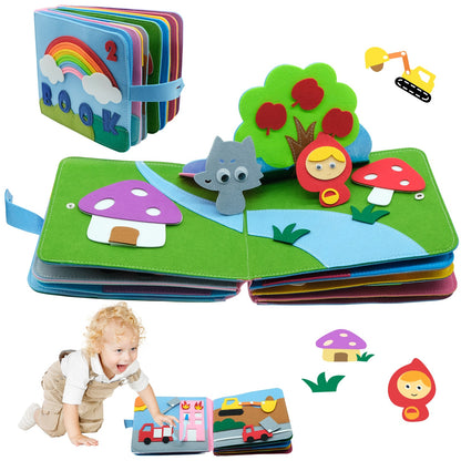 Felt Book for Early Education and Montessori Learning