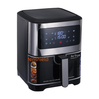 6.8L Visual Air Fryer - Stainless Steel Multi-Function