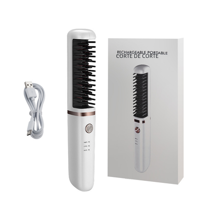Wireless Ceramic Hair Straightener and Curler Comb