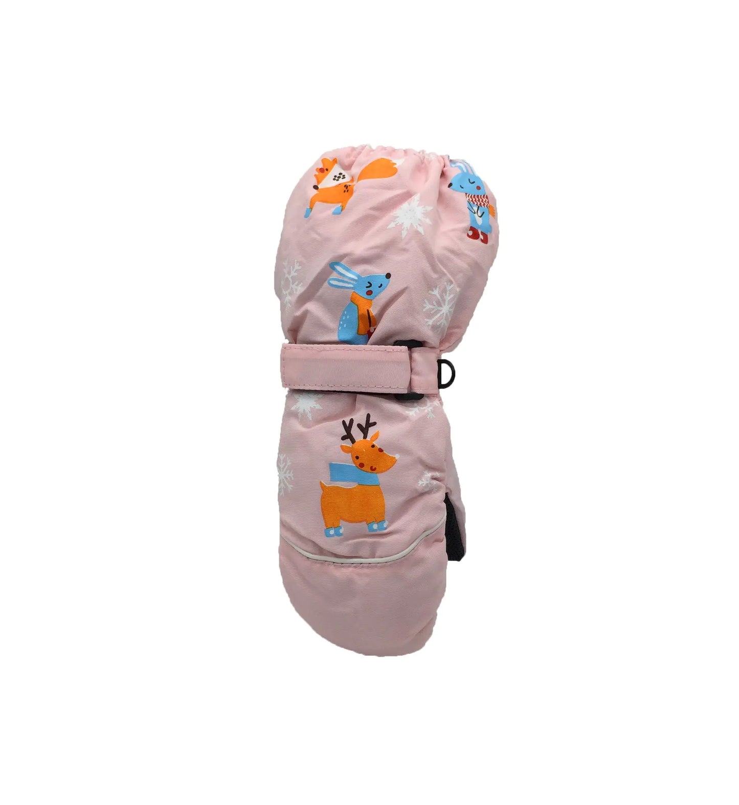 Children's Thickened Ski Gloves with Deer Rabbit Print