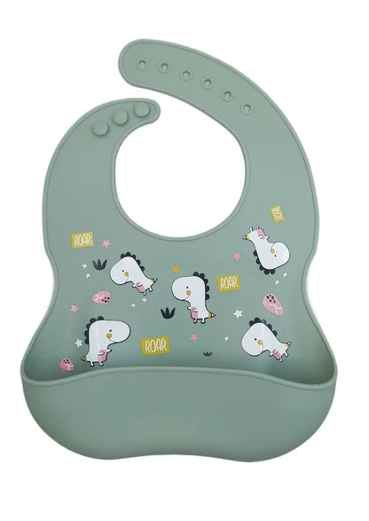 Silicone Bib for Babies - Waterproof and Easy Clean