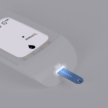 Home Blood Glucose Meter with Test Strips and Device