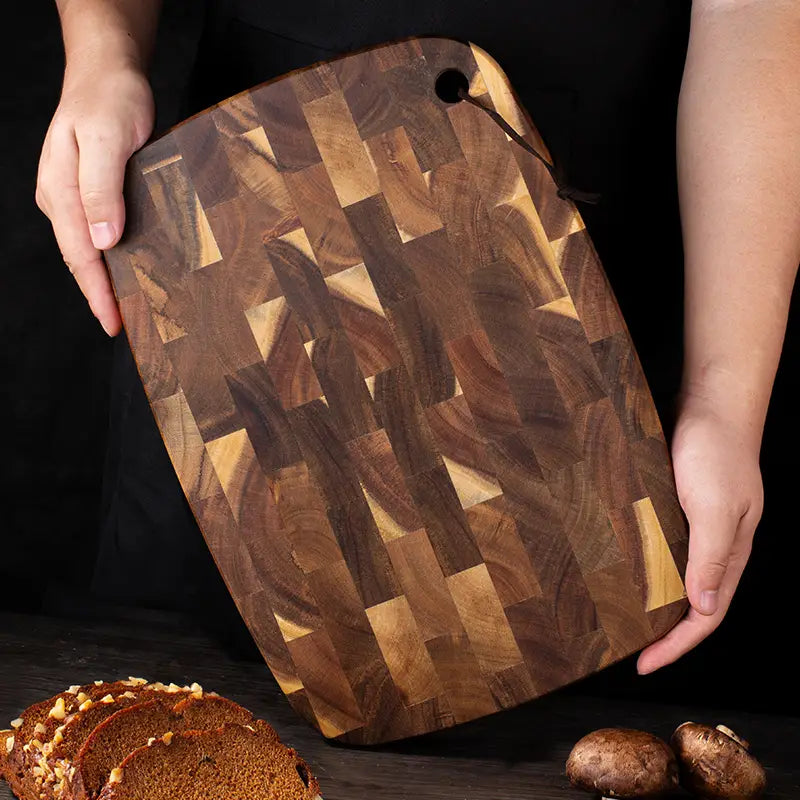 Large Acacia Wood Oval Cutting and Cheese Board (1pc)