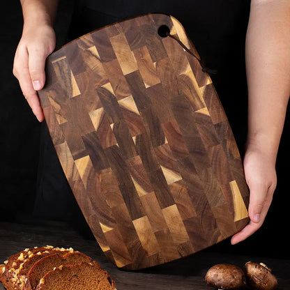 Large Acacia Wood Oval Cutting and Cheese Board (1pc)