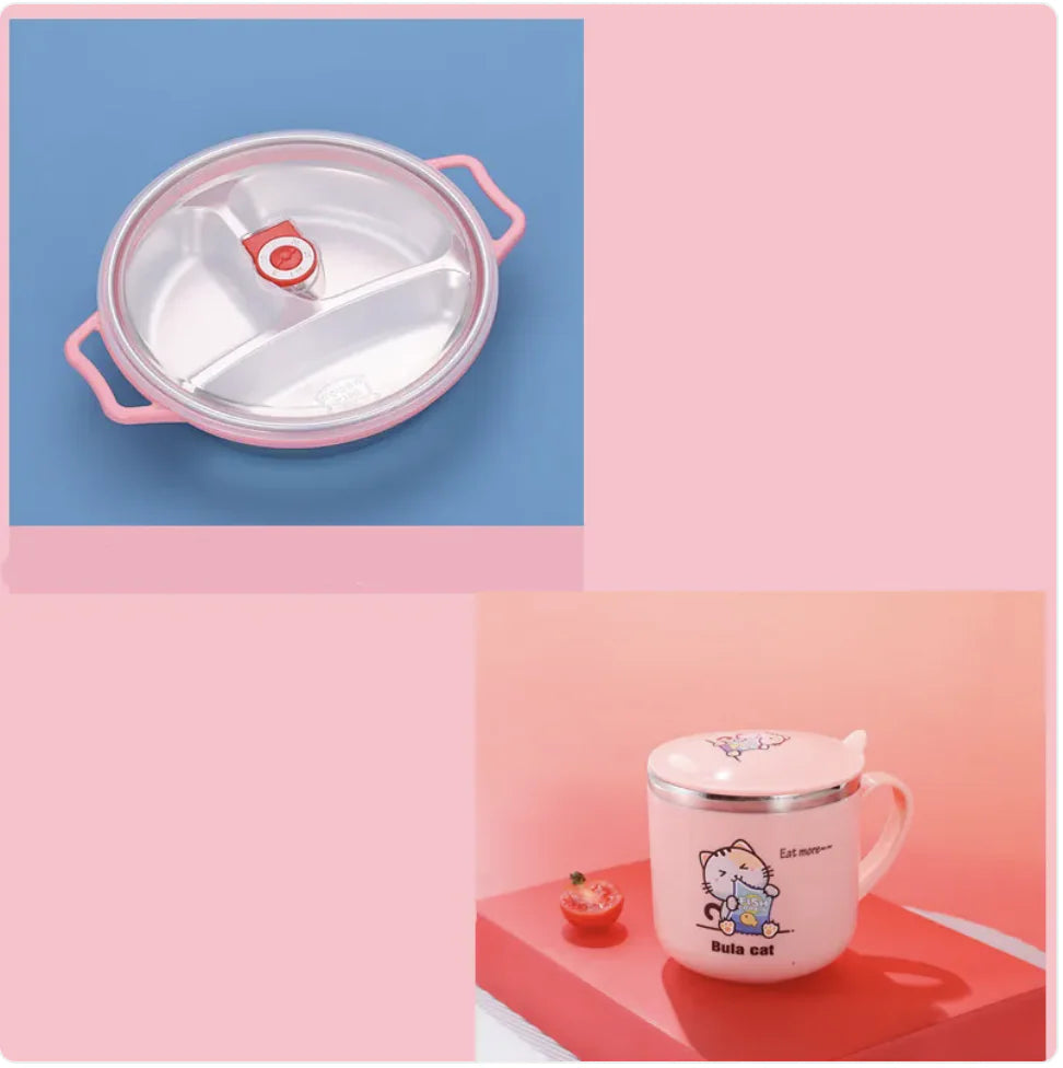 Deep Grid Kids Plate