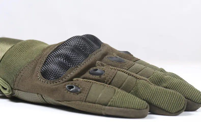 Full-Finger Climbing Gloves with Carbon Fiber Protection