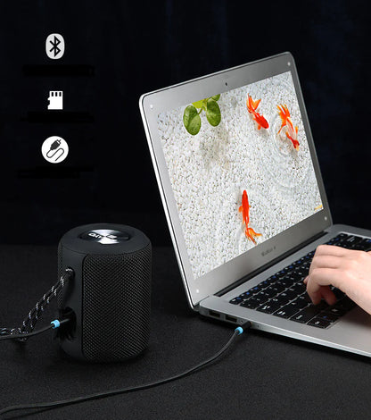 Portable Bluetooth Speaker, Outdoor Waterproof Mini Bass