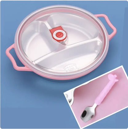 Deep Grid Kids Plate