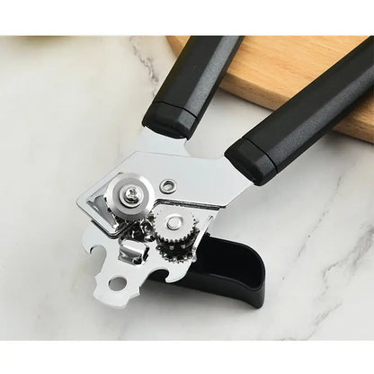 Manual Stainless Steel Can Opener with Smooth Edge