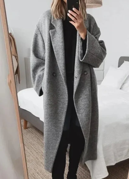 Colorful Woolen Trench Coat