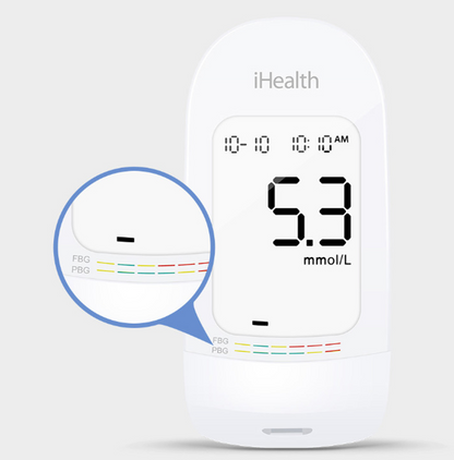 Home Blood Glucose Meter with Test Strips and Device