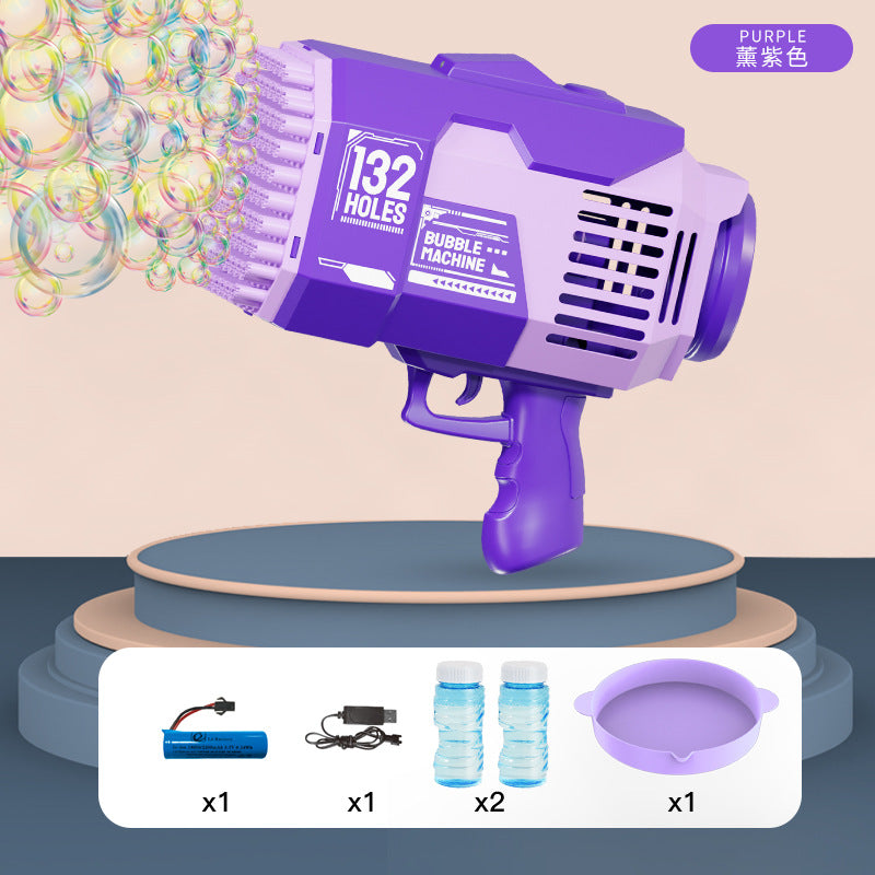 40-Hole Automatic Light-Up Bubble Machine for Outdoors