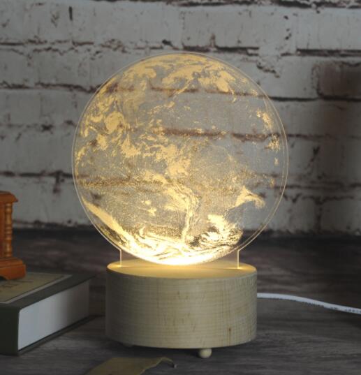LED Moon Lamp with Bluetooth Speaker